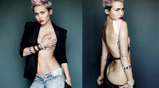 Topless, Miley Cyrus