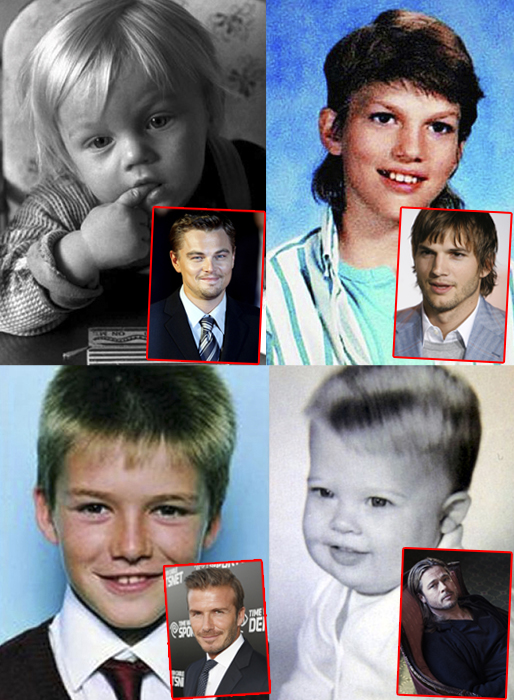 Små, Kort, kändis, bilder, Barn
