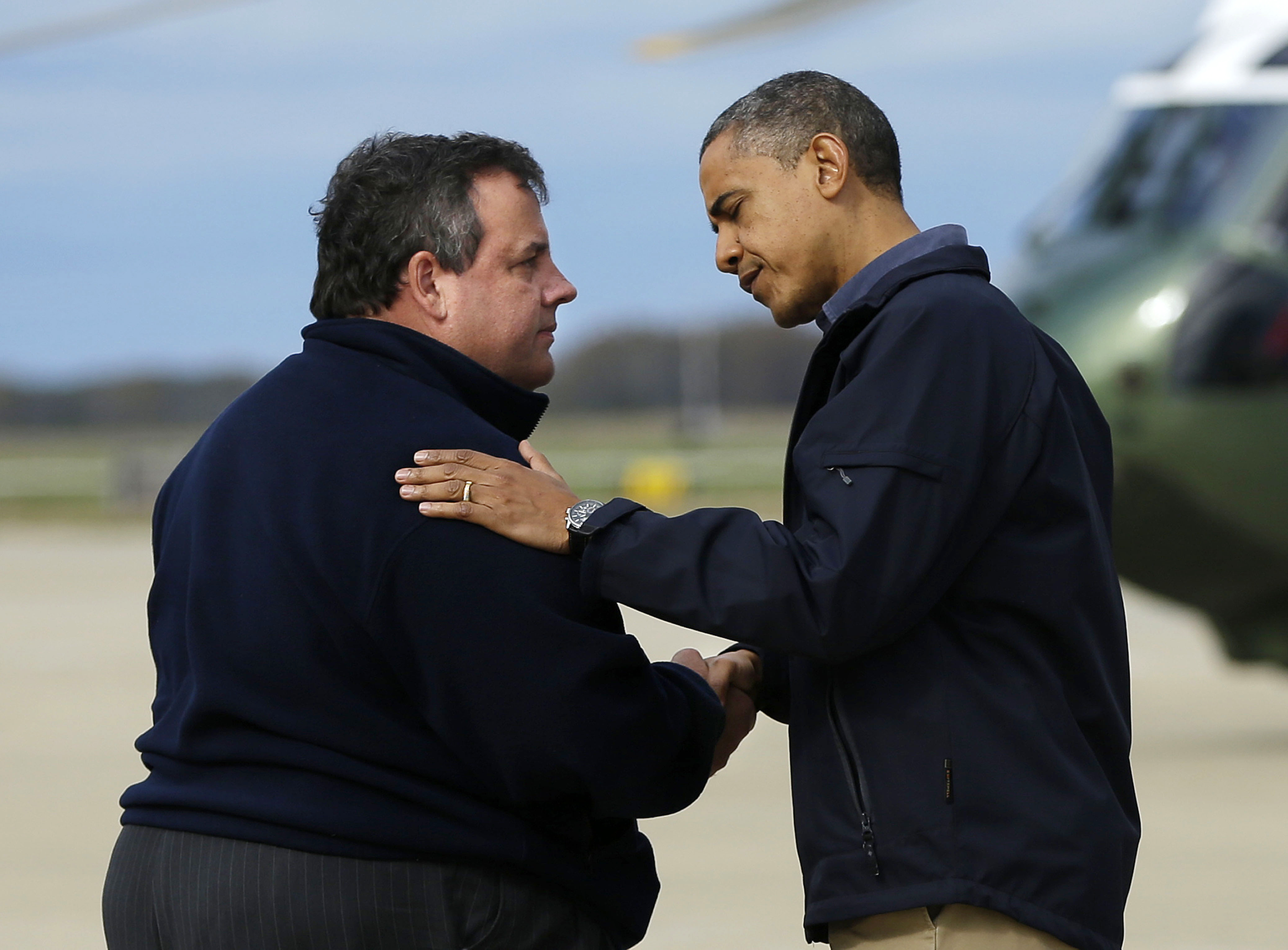 New Jersey, Barack Obama, stormen sandy