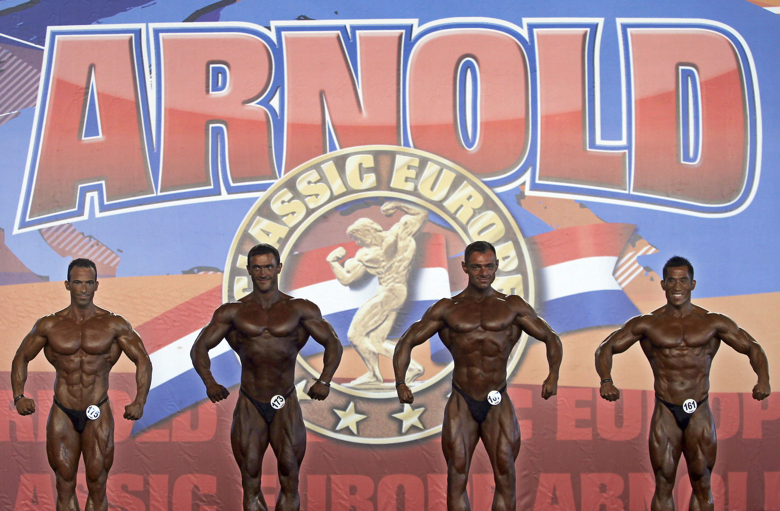 Madrid,  Brunkräm, Arnold Schwarzenegger,  Brunchock, Bodybuilding