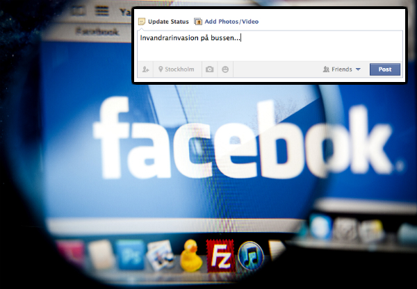 Åtalas, 17-åring, Facebook,  Invandrarinvasion, Hets mot folkgrupp, Rasism