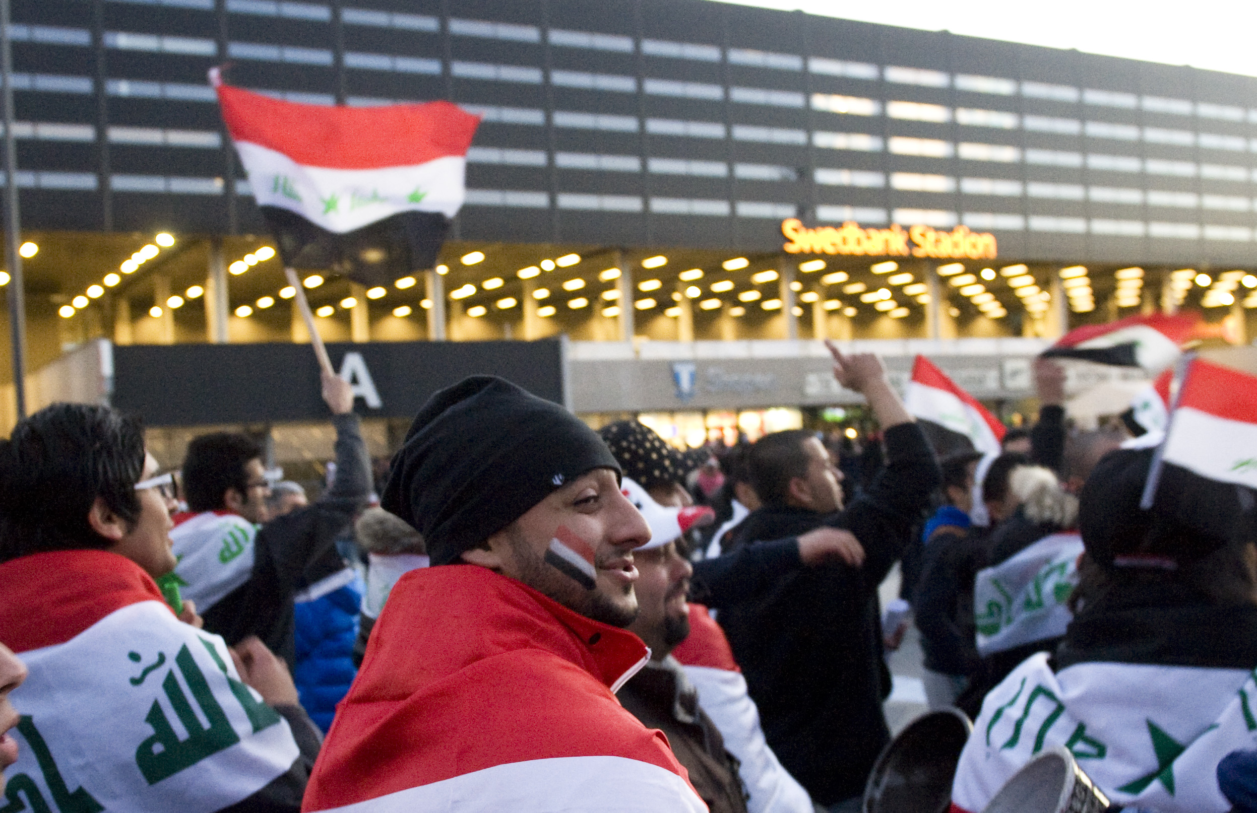 Irak, Brasilien, Stormade planen, Swedbank Stadion