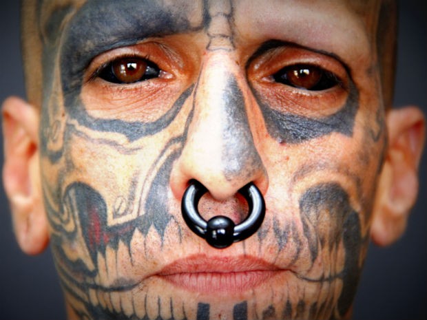 konstiga tatueringar, ögontatueringa, Tatuering