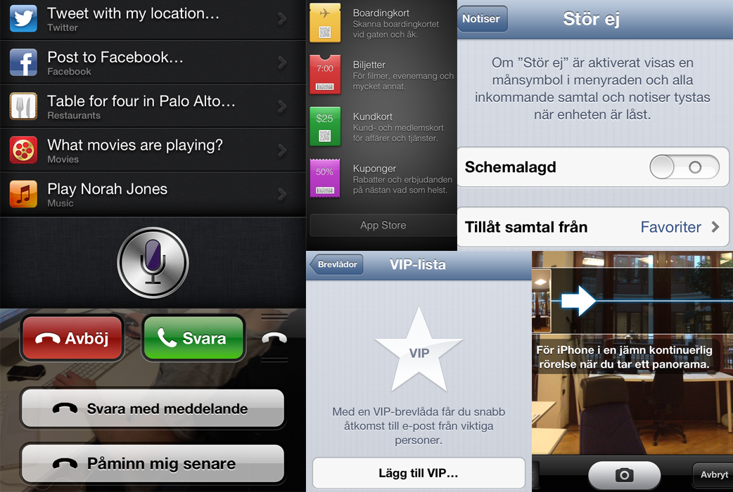  iOS6, Panorama, Iphone,  Operativsystem, Siri,  Stör ej