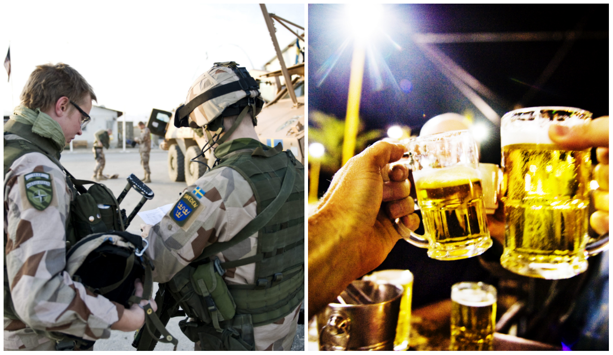 Soldat, Varning, Öl
