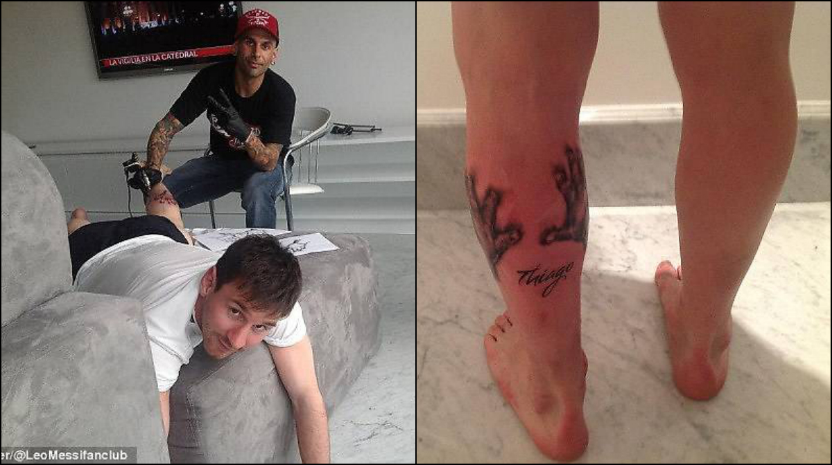 Hyllning, Tatuering, Sonen, Lionel Messi, Thiago