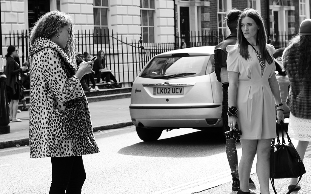Fashion Week, London,  snapshots