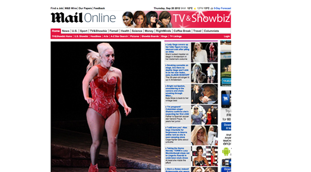 Diet, Lady Gaga