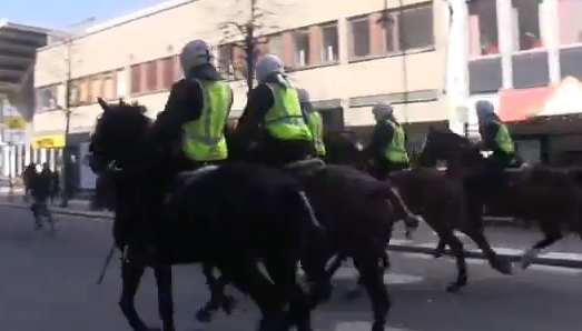 Polis, Demonstrationer, 1 maj, Svenskarnas parti, Polishäst