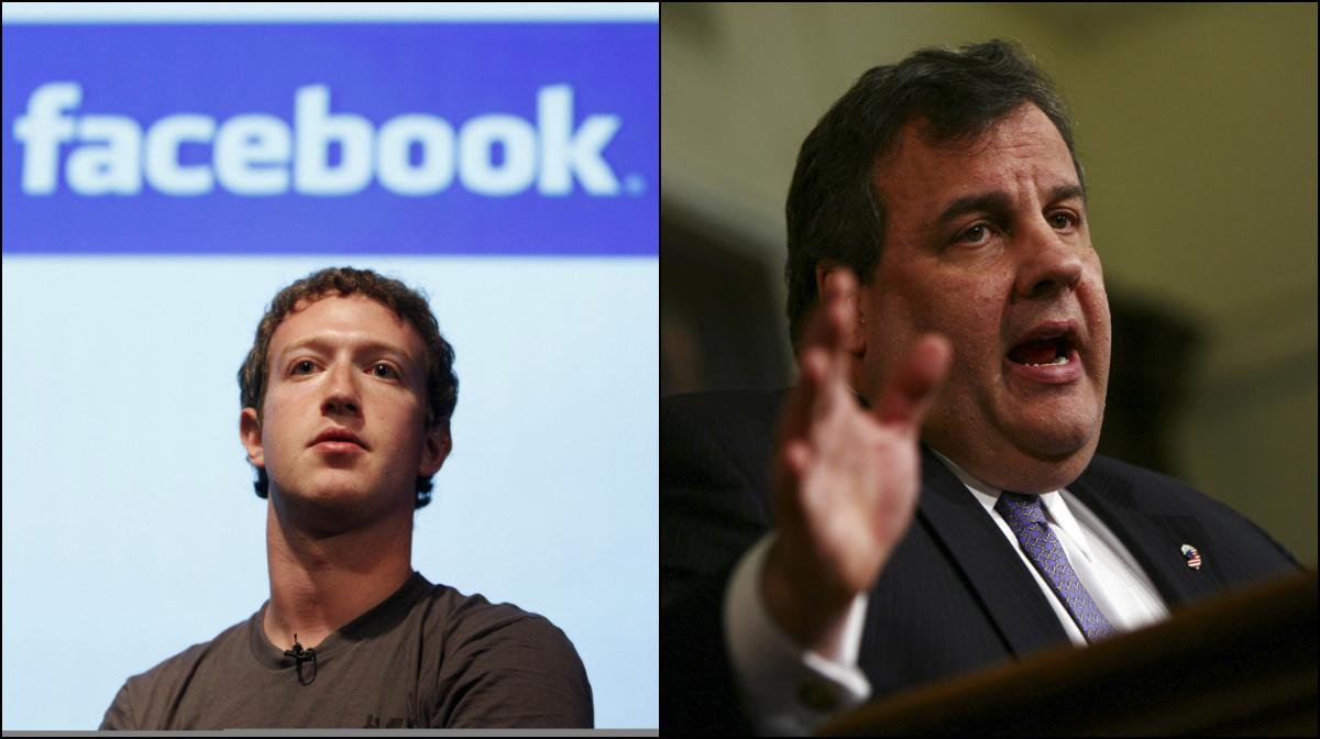 Chris Christie, New Jersey, Facebook, Republikanerna, Mark Zuckerberg