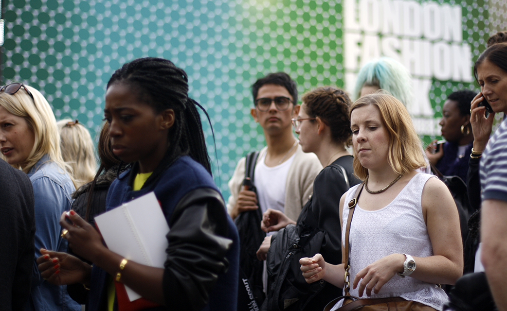 Fashion Week, London,  snapshots