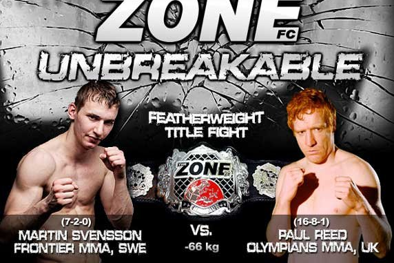 Victor Cheng, Lisebergshallen, Besam Yousef, Martin Svensson, The Zone FC 9, MMA, The Zone FC, Hanna Sillén, Elina Nilsson, Goteborg, Paul Reed