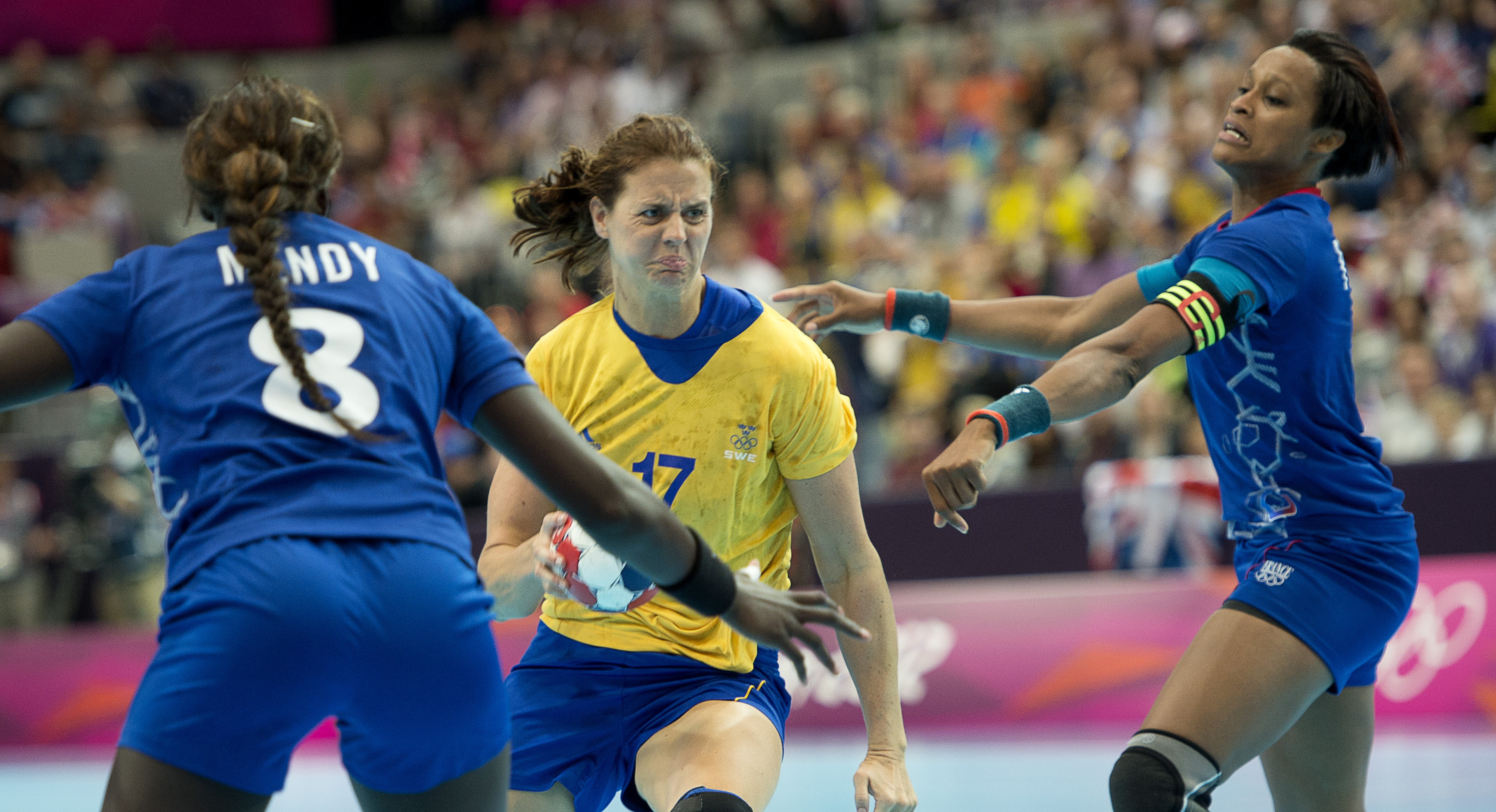 Damer, Sverige, Frankrike, Handboll