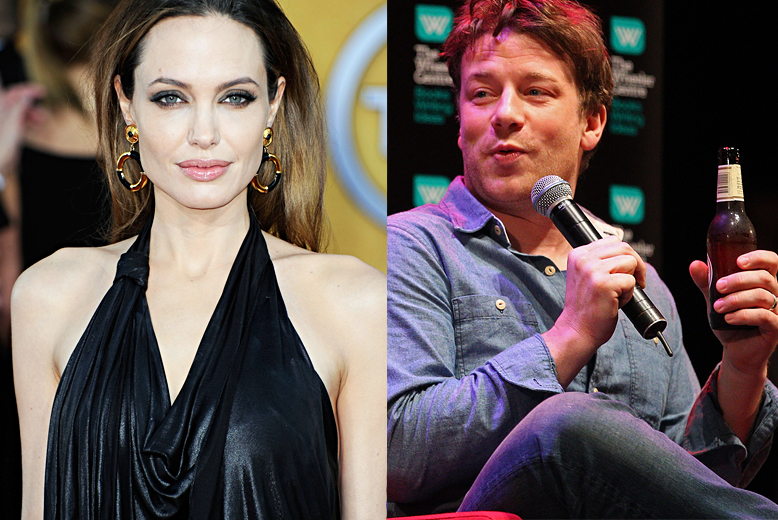 Brollop, Brangelina, Brad Pitt, Hollywood, Korv, jamie oliver, Angelina Jolie, kändis