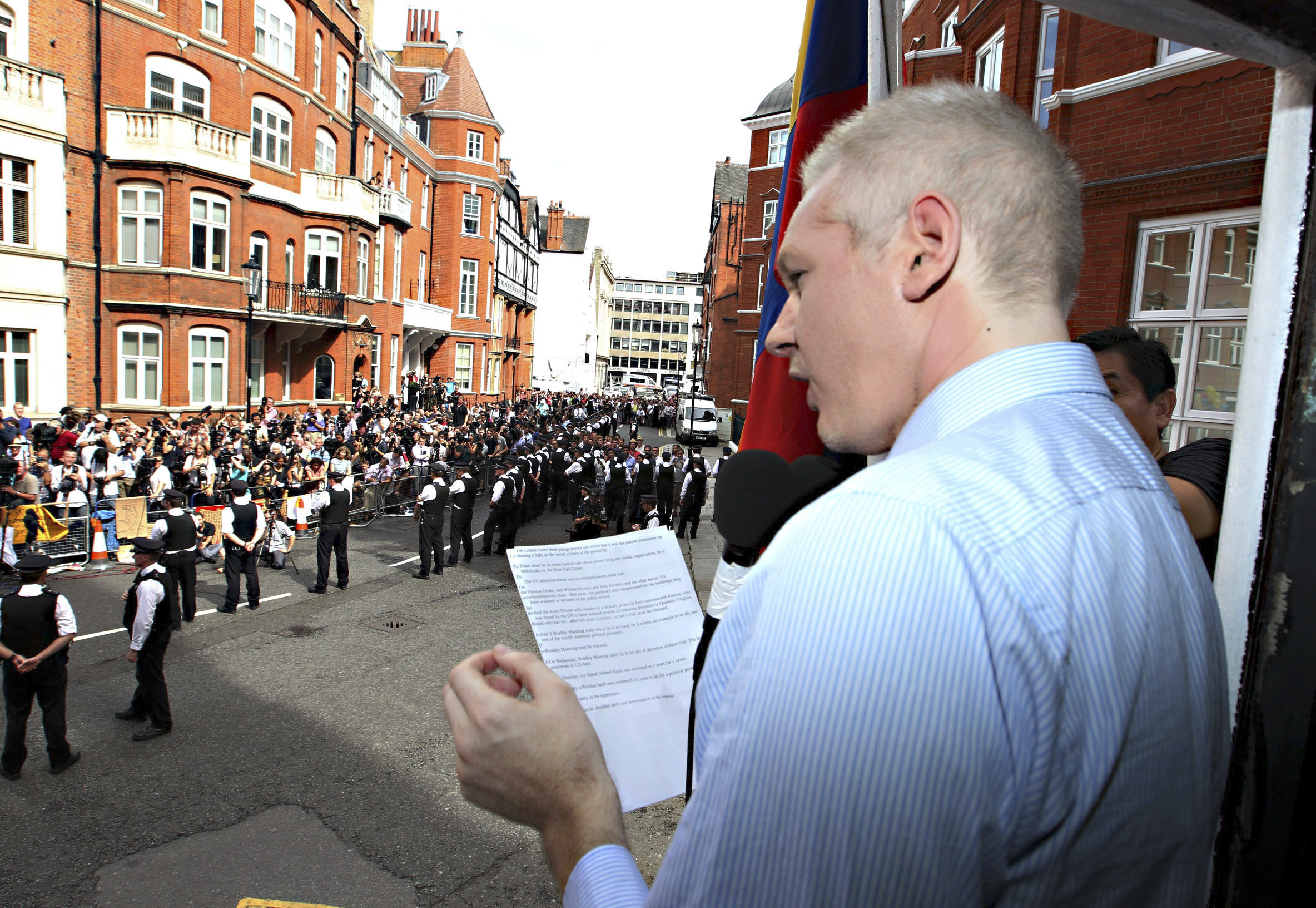 Ecuador, London, Julian Assange, Polisen, Ambassad
