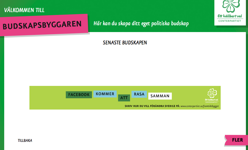  Jonas Nyström, Wiki,  Budskapsbyggaren, Centerpartiet