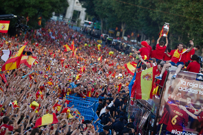 Juan Carlos, Madrid, Mästare, Spanien, Fotboll, Fest, EM, La Roja