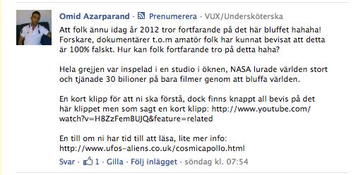 Neil Armstrong, månlandningen, Konspiration
