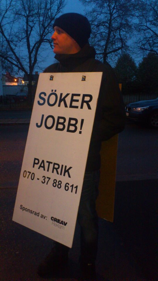 söka, Arbetsförmedlingen, skylt, jobbsökning