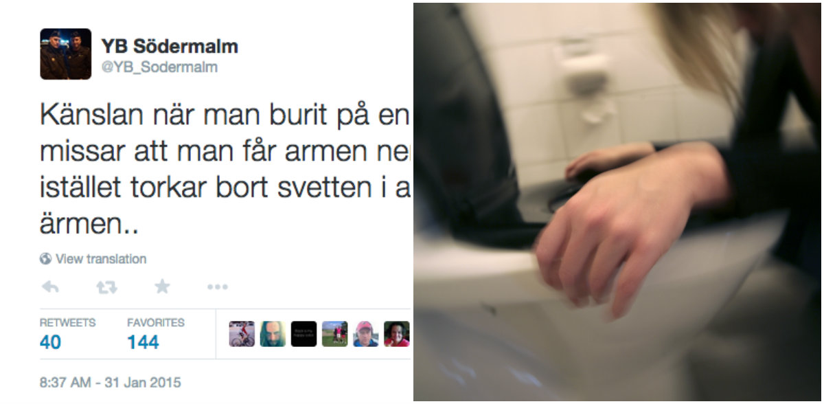 Polisen fick spya på armen, glömde det – och torkade sig i ansiktet