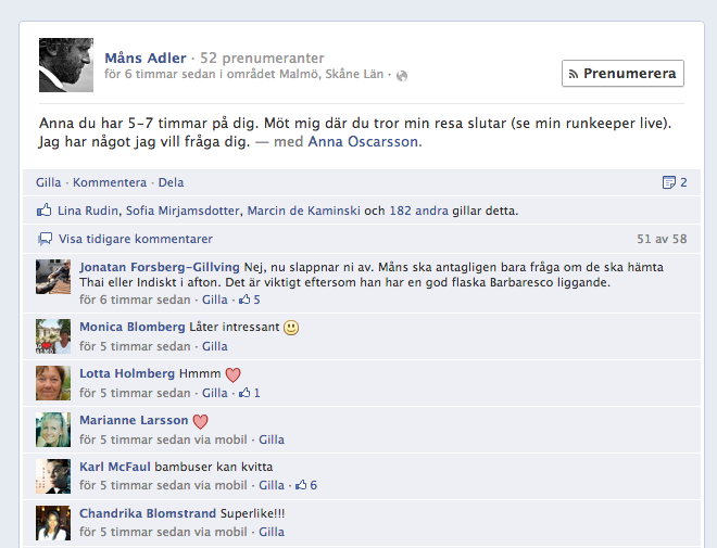anna oscarsson, Måns Adler, Bambuser