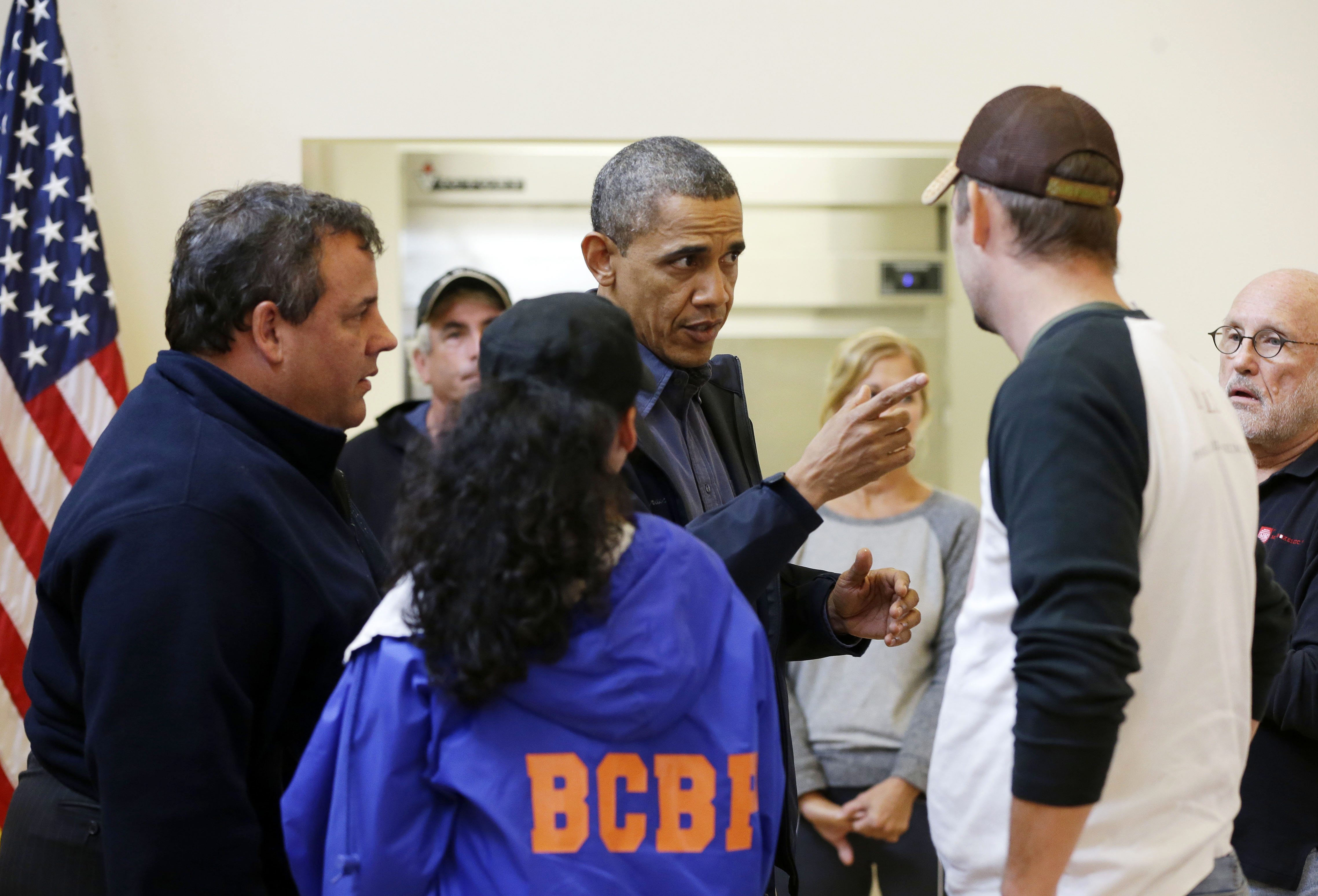 Barack Obama, stormen sandy, New Jersey