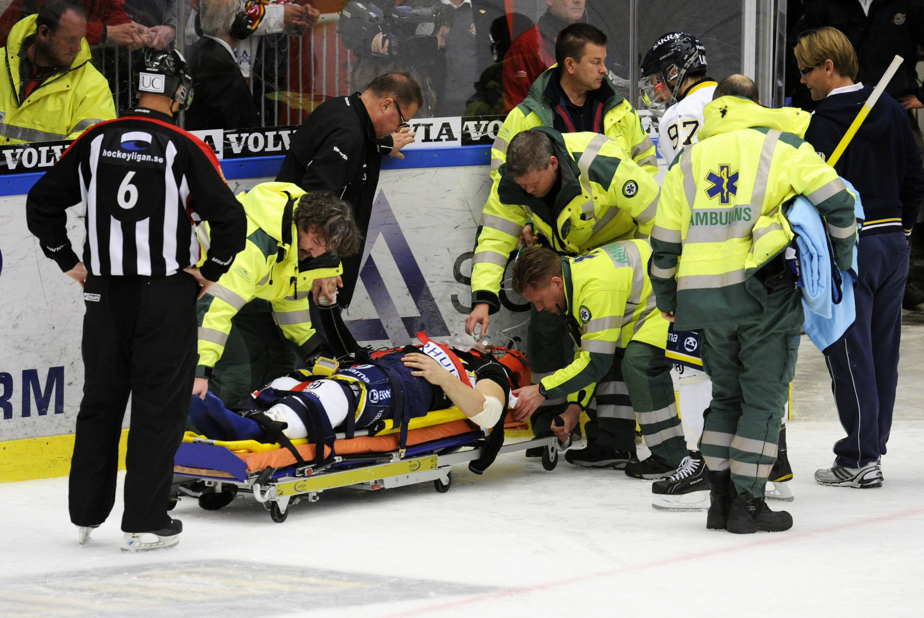 Oscar Sundh, HV71, Krampanfall, Hjärnskakning, Otäck, Olycka