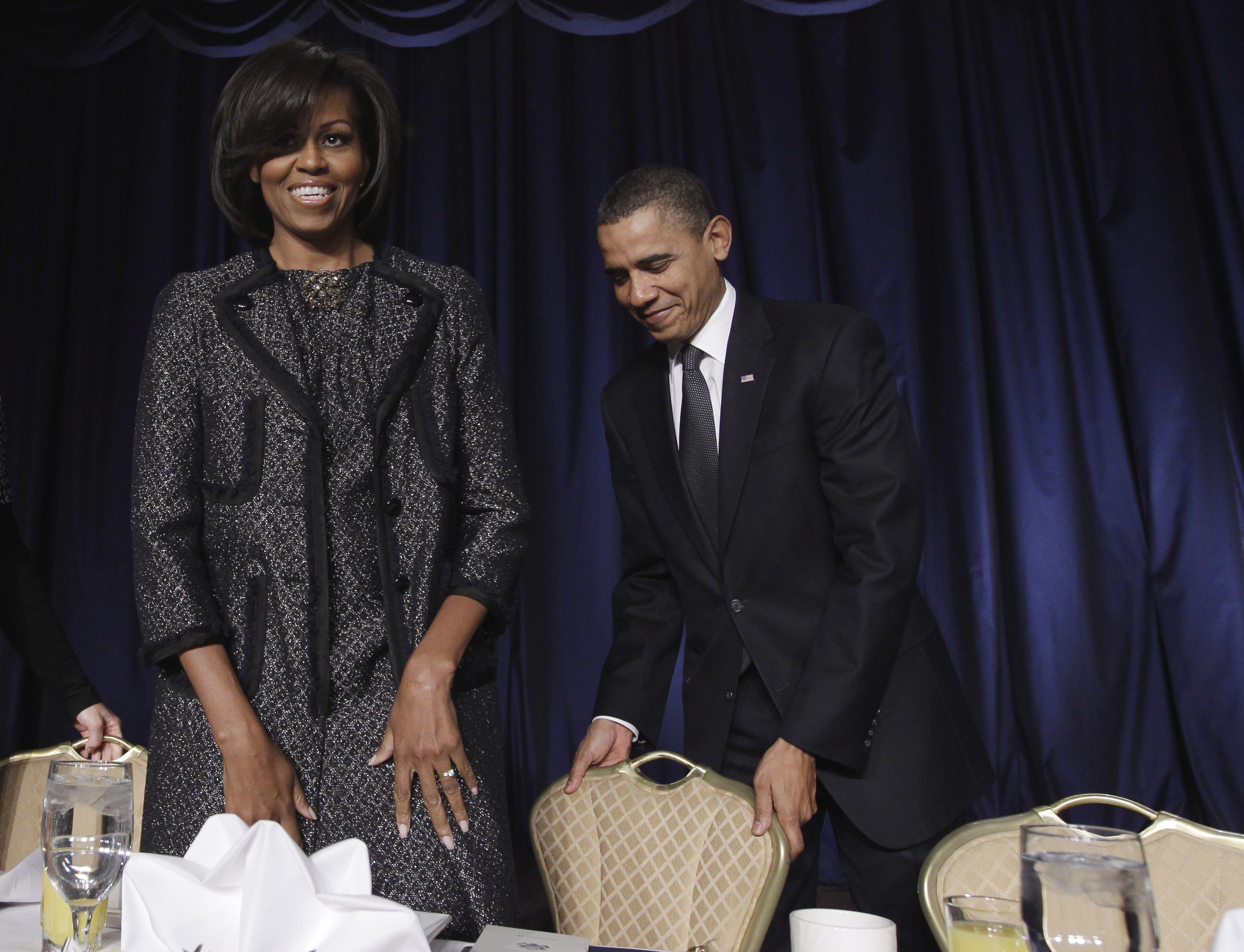 Barack Obama är nu rökfri, kunde hans fru meddela.