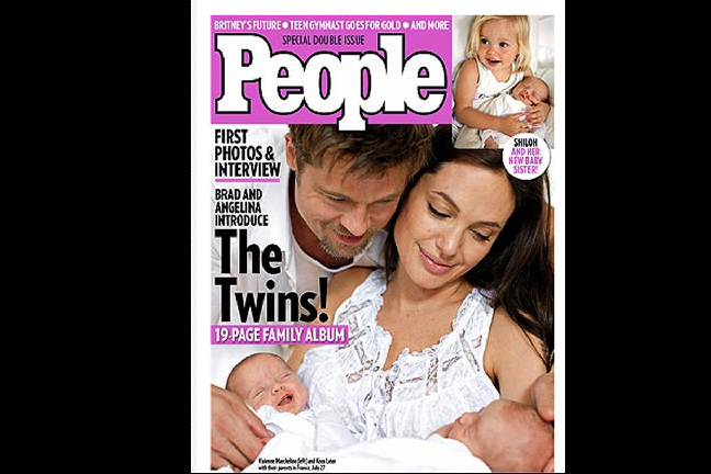 Kändisar, Dyra bilder, Angelina Jolie, Säljer ut, Hollywood, Barn, Brad Pitt, Gravid, Paparazzi