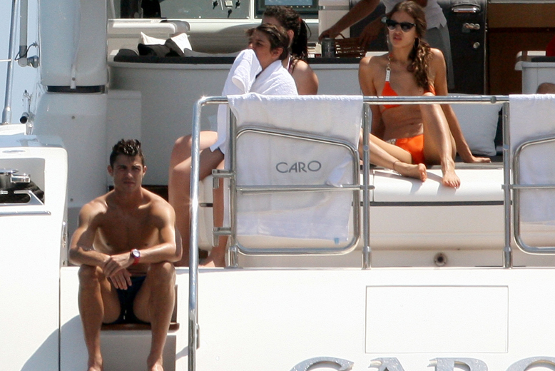 Semester, Flickvänner, Yacht, Beach, Irina Shayk, Stjärna, kändis, Cristiano Ronaldo, 2012, Barn, Bikini, Lyx, Ronaldo, Fotboll, Modell