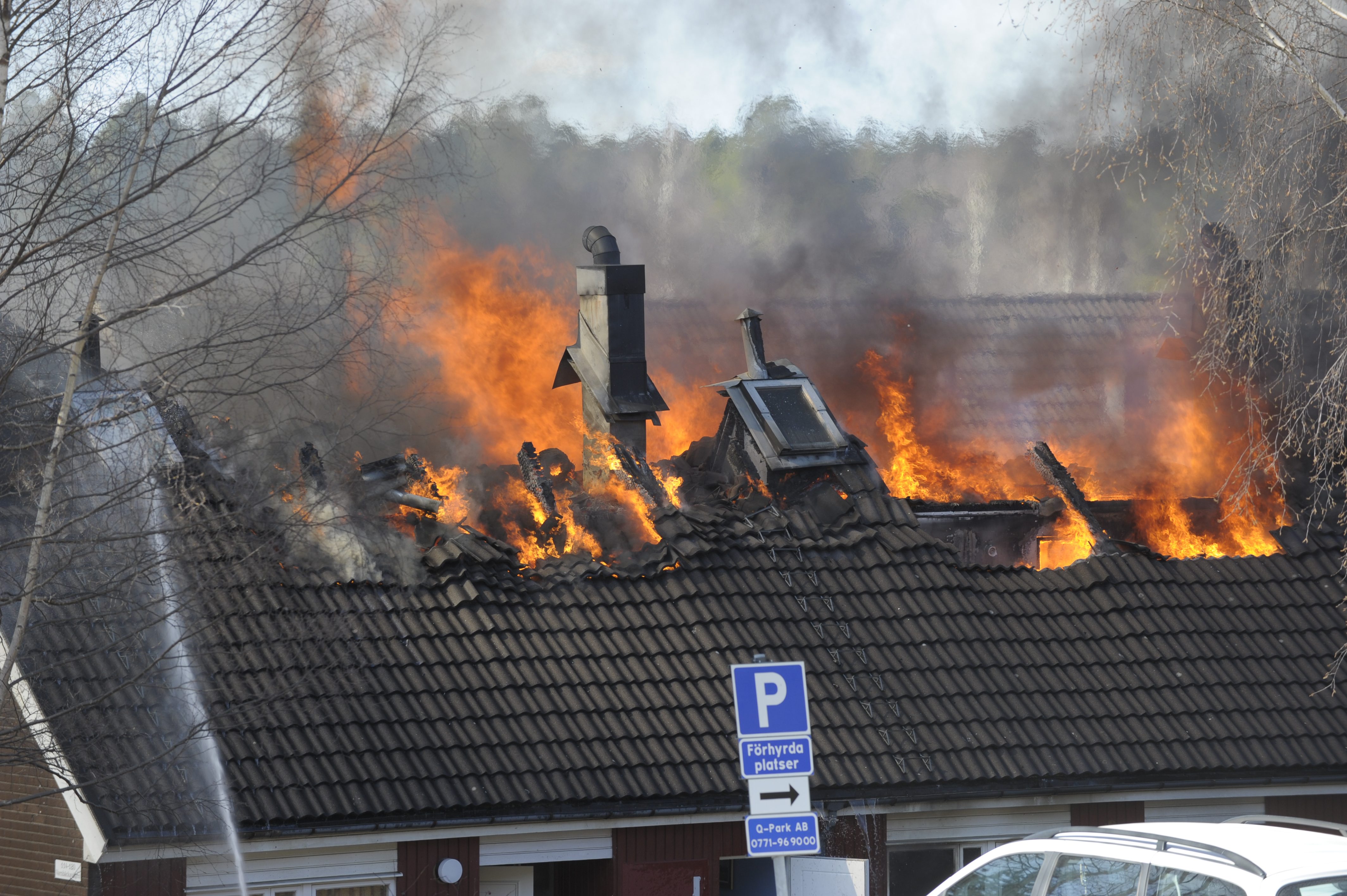 Sodertalje, Eld, Polis, Brand, Mordbrand