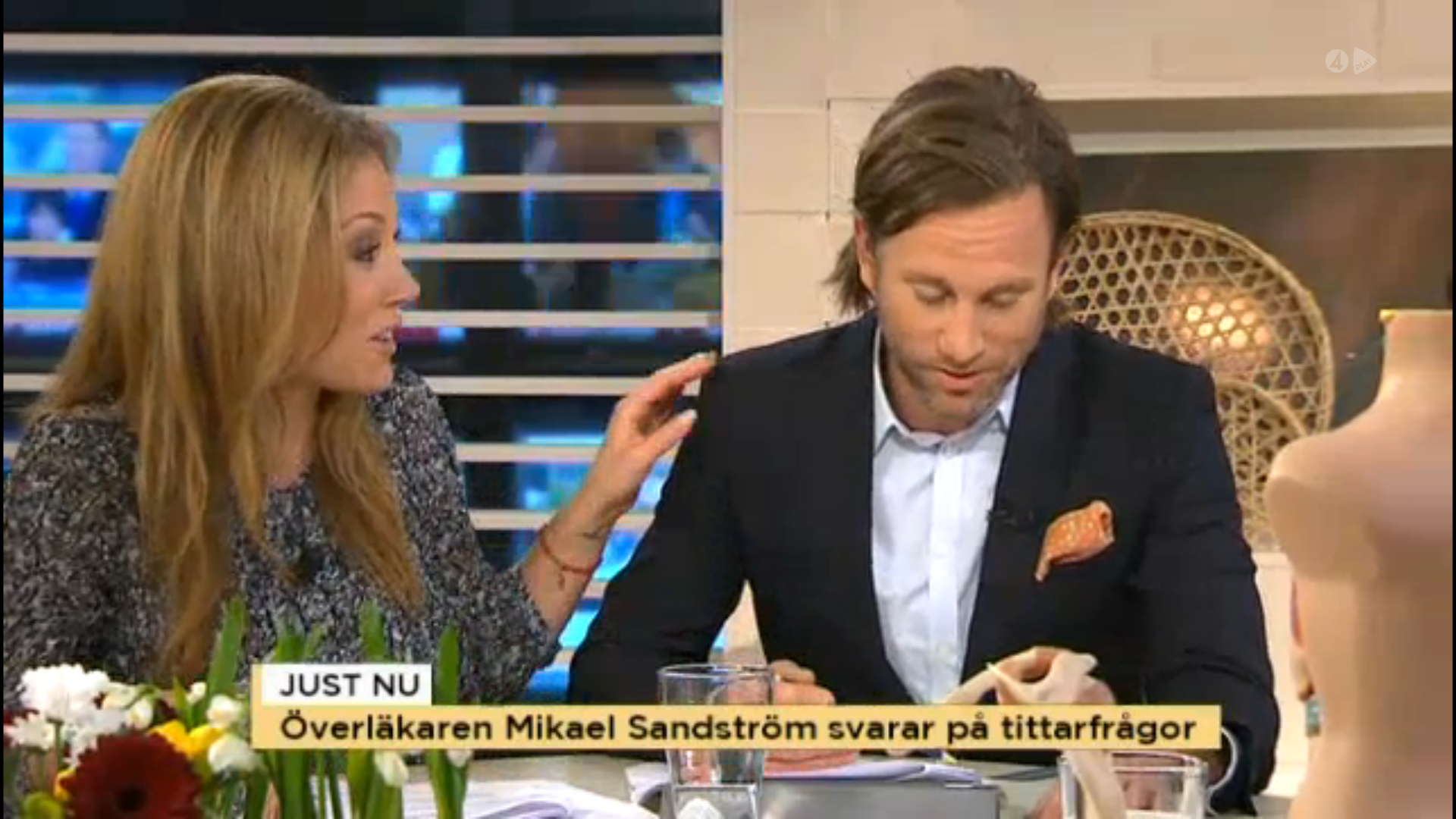 Nyhetsmorgon, Doktor, Peter Jihde,  Kondylom, TV4, Könssjukdom, Direktsändning, Jan Scherman