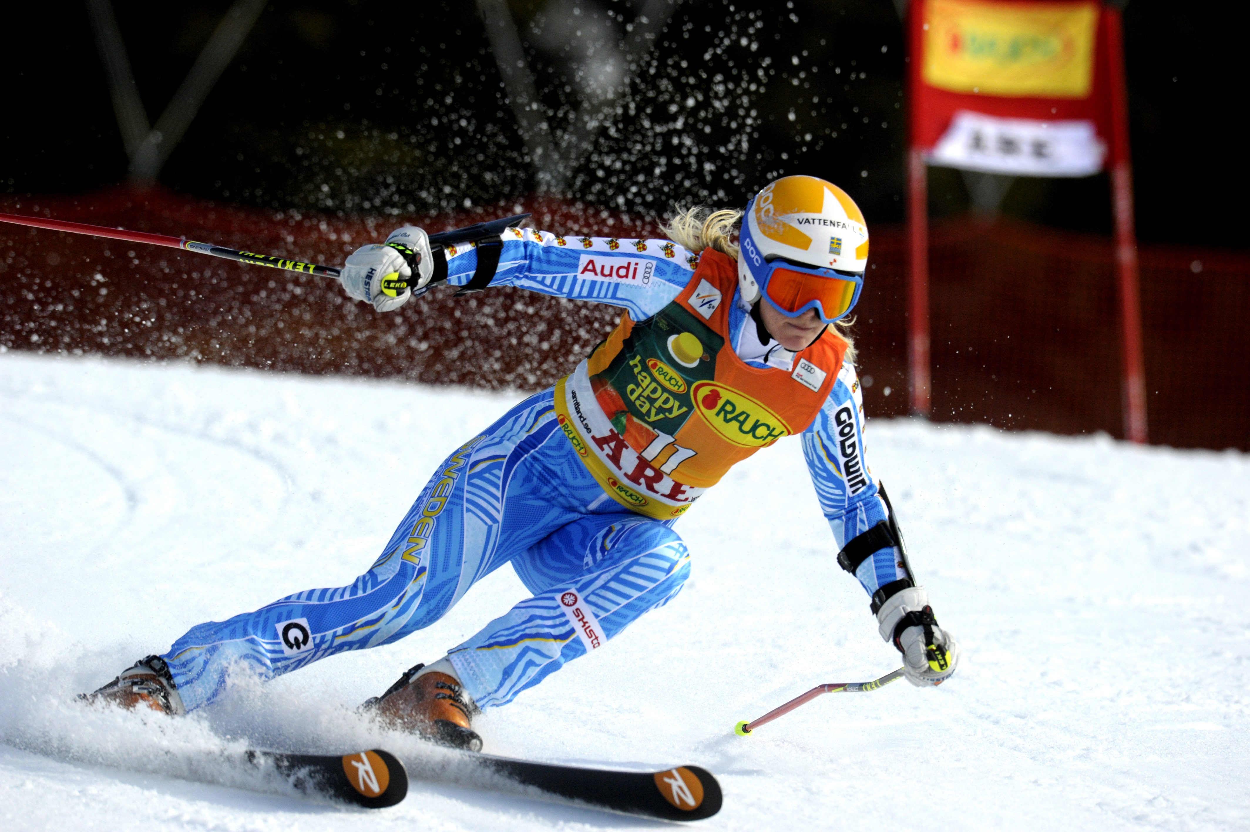 Slalom, Anja Parson, Lindsey Vonn, Jessica Lindell-Vikarby