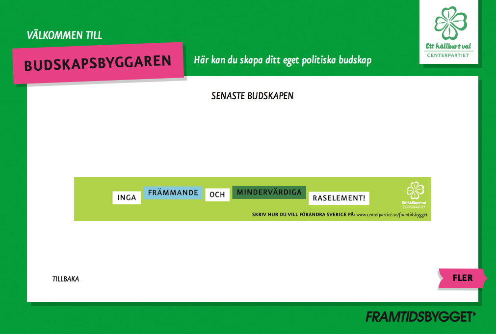 Centerpartiet,  Budskapsbyggaren,  Jonas Nyström, Wiki