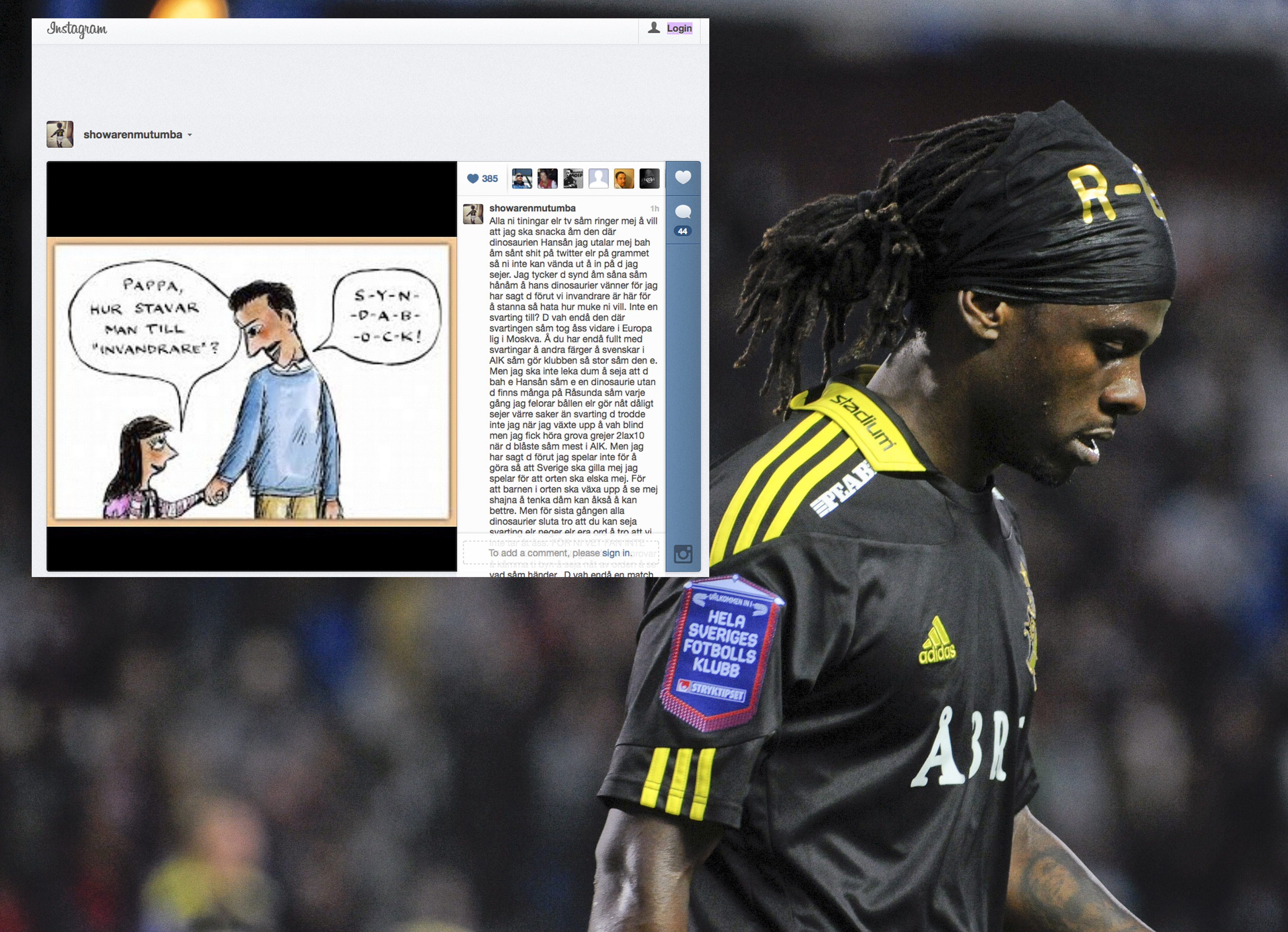 Bosse Hansson-gate, AIK, Martin Mutumba