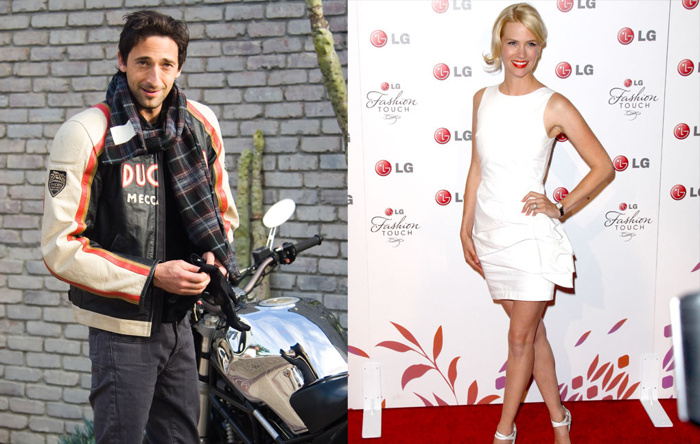 January Jones, Adrien Brody