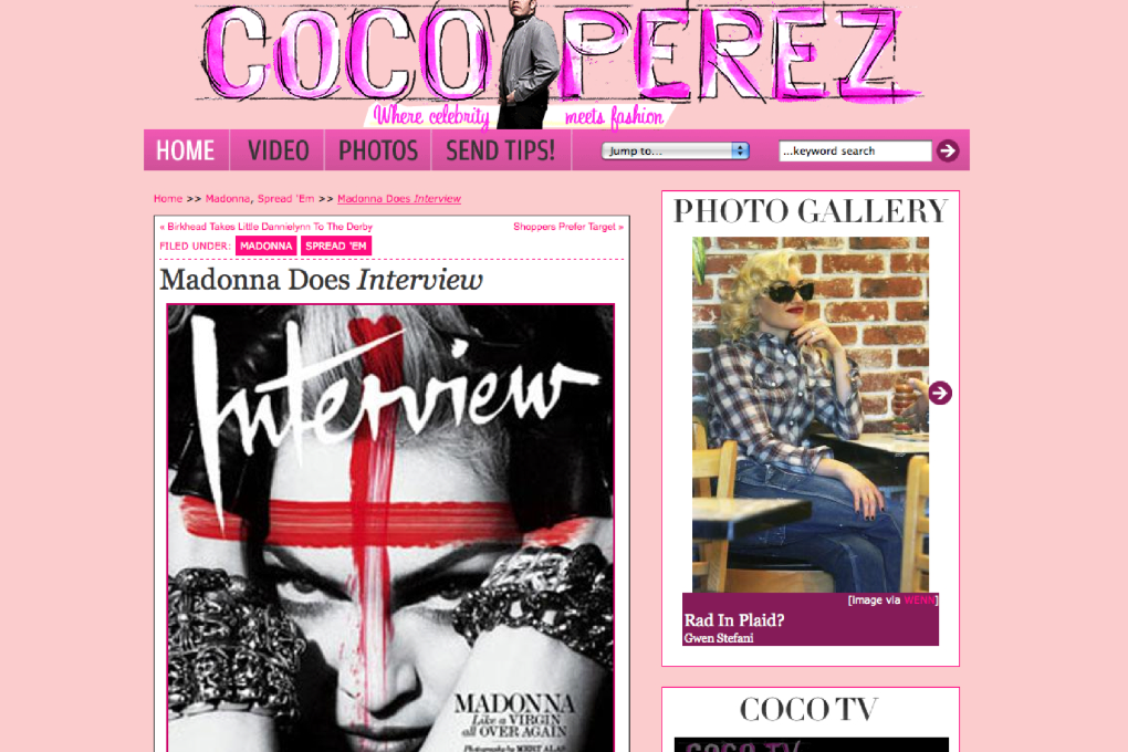 Madonna, Interview