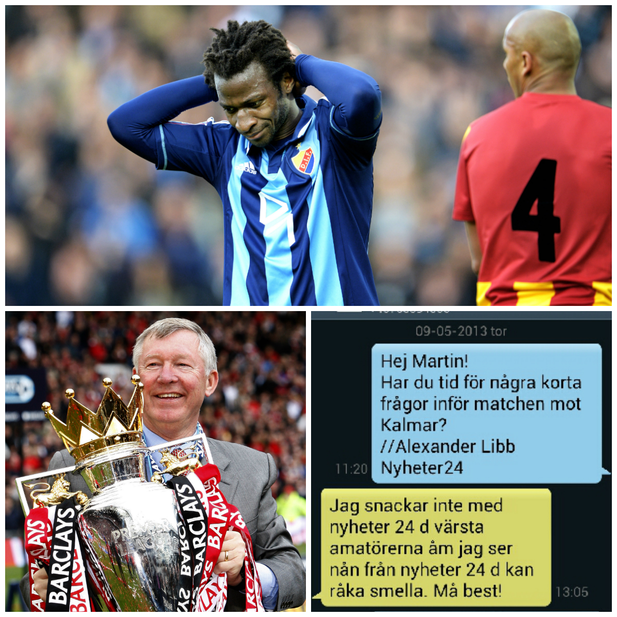 Sir Alex Ferguson, Black Army, Djurgarden, Veckans sportlista, Martin Mutumba, Lars Jacobsen