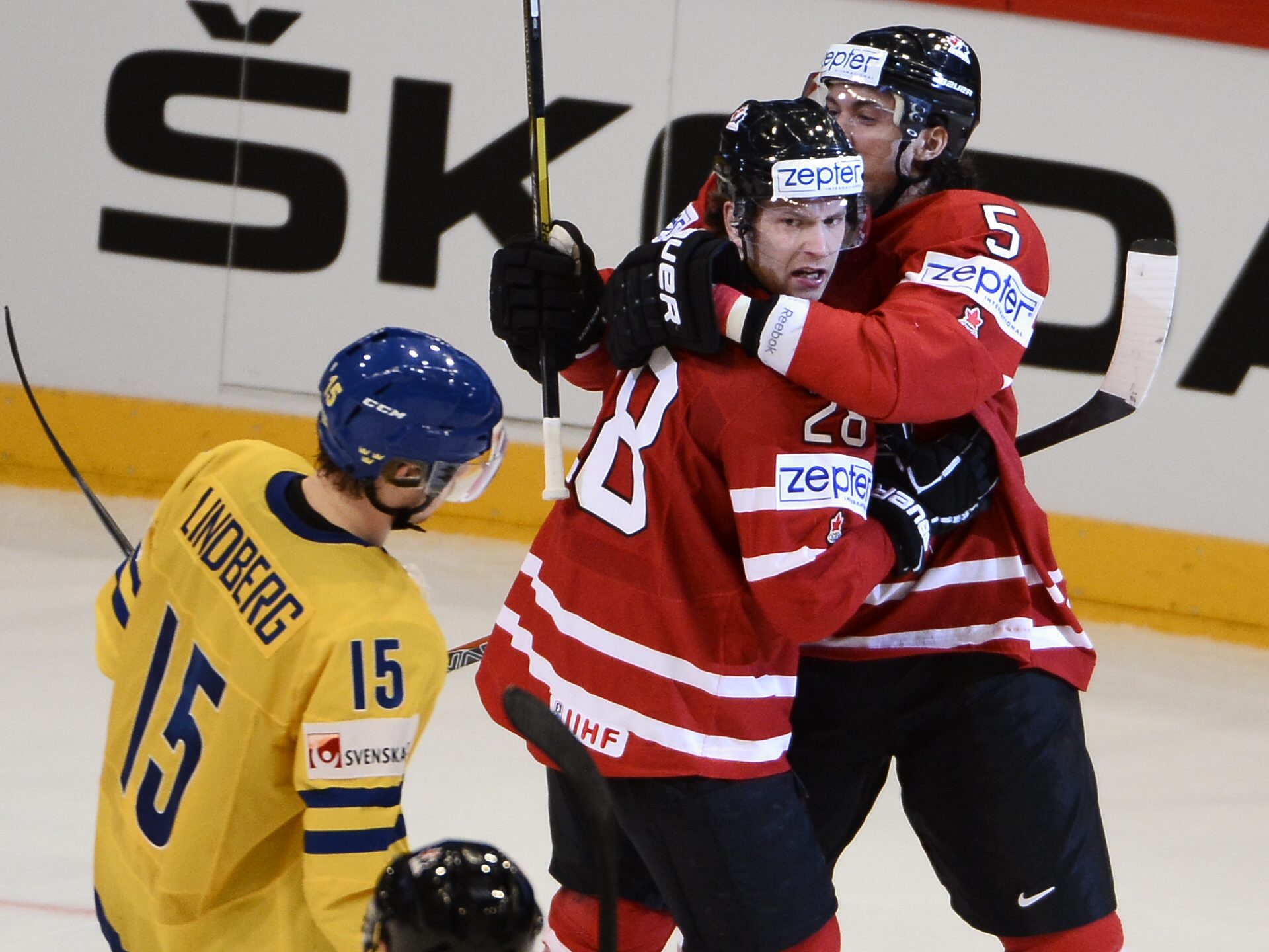 Kvartsfinal, Sverige, Kanada, ishockey, Hockey-VM, Globen