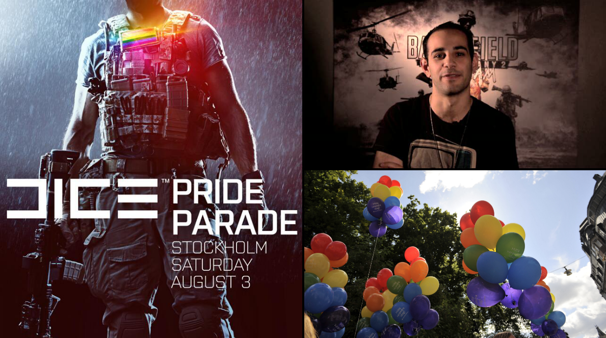 Gaming, EA, Dice,  Daniel Matros, HBTQ, Prideparaden, Pride, Spel