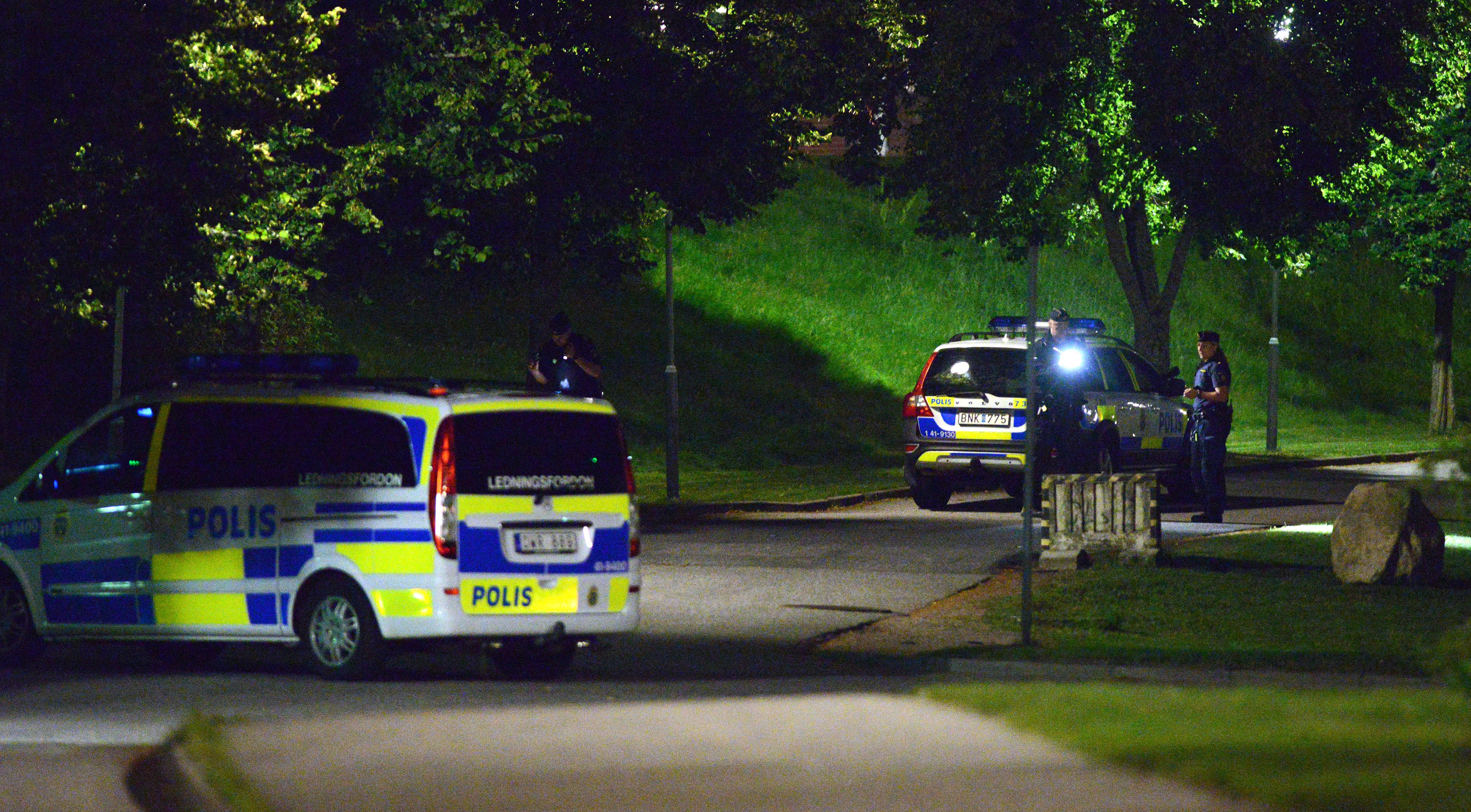 Eskilstuna, Skottdrama, Polisen, Skottskadad