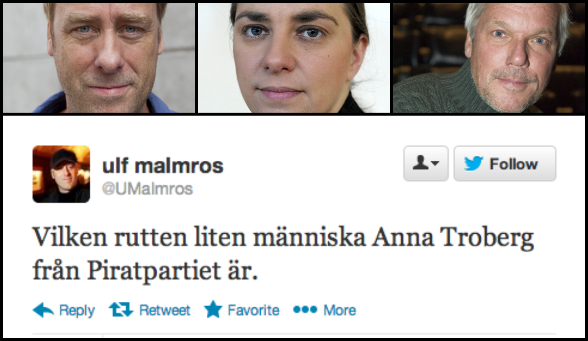 Fildelning, Ulf Malmros,  Regissörer, Pirate Bay, Piratpartiet, Anna Troberg