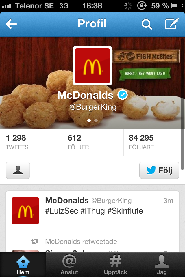 mc donalds, Twitter, Burger King