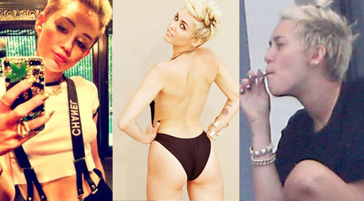 Omslag, Alkohol, Marijuana, Miley Cyrus