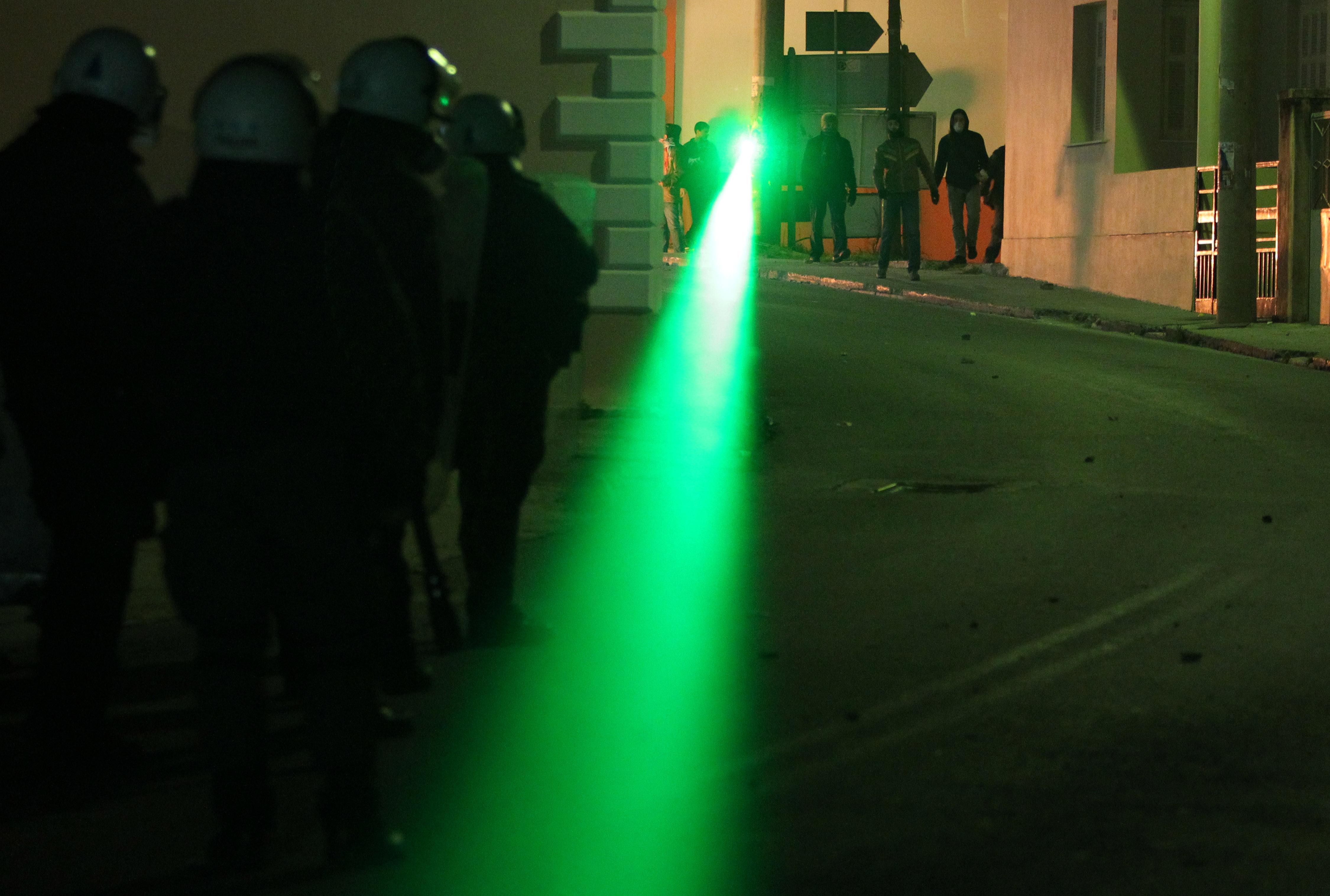 Grön laser, Landskrona,  Vapenklassa, Laserattack