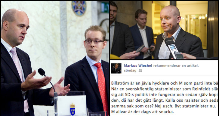 Facebook, Moderaterna, Sverigedemokraterna, Tobias Billström, Fredrik Reinfeldt, Invandring, Björn Söder