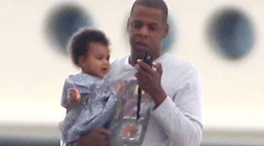 Pappa Jay-Z med sin dotter Blue Ivy.