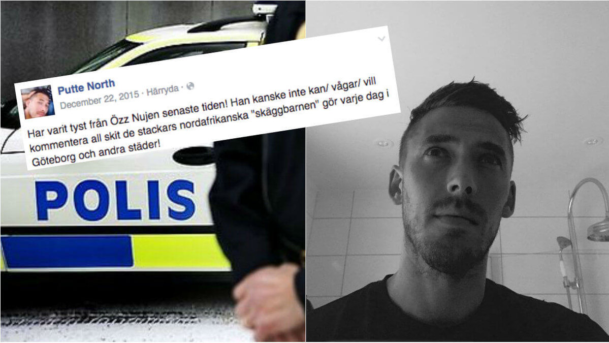 Göteborgspolisen Patrik "Putte" Nordgren kallade invandrare för skäggbarn och skräp. 