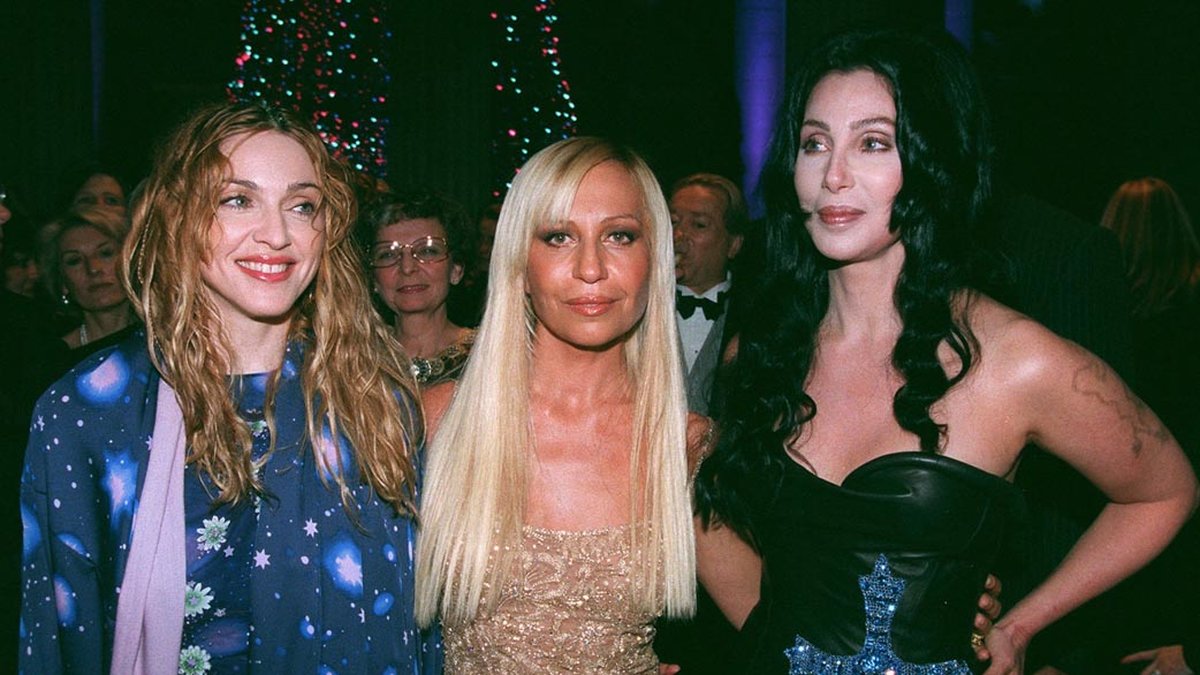 Donatella Versace, i mitten var en gång i tiden en riktig skönhet. 