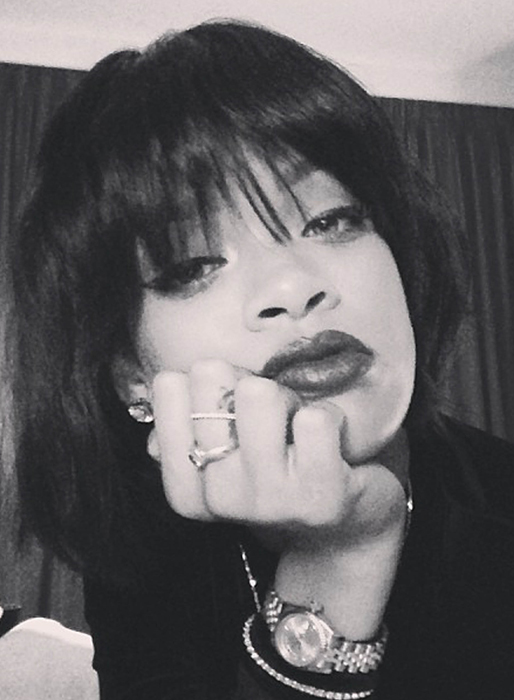 Rihanna bjuder på en selfie. Rihanna bjuder på en selfie.